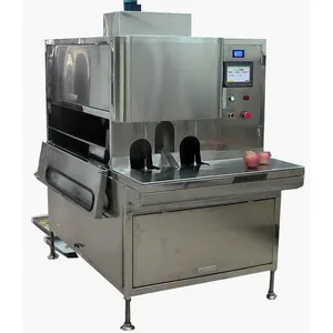 Shanghai Industrial Full Automatic PLC Stainless Steel Fruit Mango Peeling & Half-cut Pit Removing Machine Peeler Equipment thumbnail-5