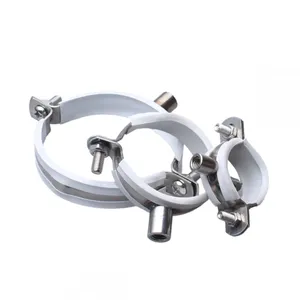 304 Stainless Steel Welded Nut Pipe Clamp Threaded Rod Hanger thumbnail-2