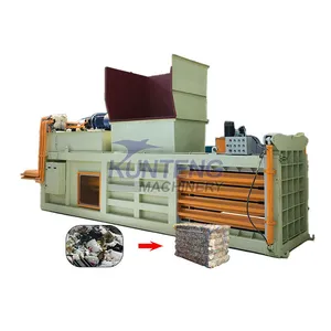 Heavy Solid Waste Organic Waste Horizontal Baler Hydraulic Carton Baling Machine EPC thumbnail-1