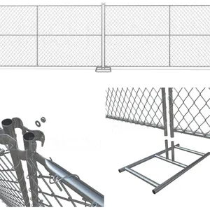 Australian Outdoor Construction Site Fencing, Detachable, Temporary, Mobile, Durable Type, 2.1m x 2.4m thumbnail-2