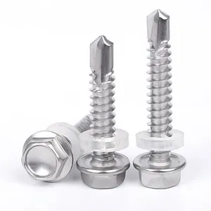 Self Drilling Screw for Industrial Construction Dacromet Coated Hex Head Stainless Steel 410 Full Sizes Available Free Samples thumbnail-4