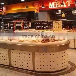 APEX Refrigerated Produce Fish Display Cooler for Supermarket thumbnail-1