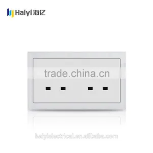 Electrical Wholesale White Glass Panel Switch 2 Gang Switch 13a Socket thumbnail-1