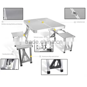 Aluminum Folding Table And Chair Camping Outdoor Suitcase Aluminum Folding Table Quality Choice thumbnail-3