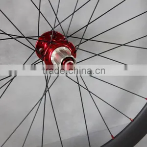 700c Carbon Wheelset 50mm Clincher Disc Brake Road /CX Wheelset no Brake Surface thumbnail-3