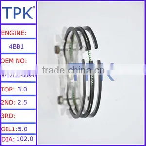 Isuzu 4BB1 Engine Piston Ring, 5-12121-005-0 5-12121-005-1 5-12181-024-1 thumbnail-1