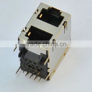 RJ45 2*1 8p Network With Shield Connector/Jack thumbnail-1