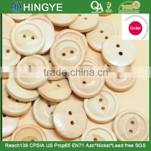 Sedex Audited Factory 2 Pillar 32L Natural Wooden 4 Holes Button thumbnail-1