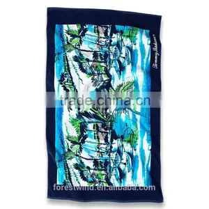 Promotional/Wholesaler Custom Reactive Velour Beach Towel thumbnail-1