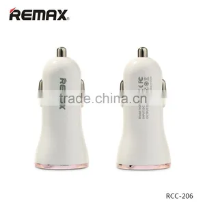 Original Remax Dolfin Series RCC-206 Car Charger LED Light 2.4A Dual USB Ports Universal Car Charger For IOS/Android TB-0244 thumbnail-3