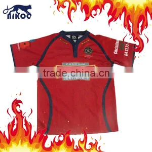 Hot Selling OEM Manufacturer Full Sublimated Mens Rugby Jersey thumbnail-1