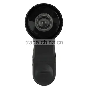 180 Degree Fisheye Macro 2 in 1 Lens Magnetic Mount for Mobile Phones Black thumbnail-5