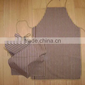 Yarn Dyed Cotton Apron Set thumbnail-1