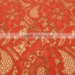 Most Popular Wholesale French Lace Fabric 2016 for Wedding Embroidered French Tulle Lace Fabric thumbnail-6