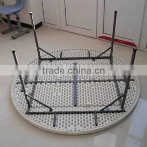 White Round Folding Dining Table HY-Y150 thumbnail-2