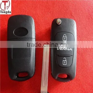 Tongda Hot Sale 4 Button Flip Key Fob Key Blank /key Shell for Hyundai K3 Elantra Forte thumbnail-3