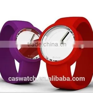 New Fashion Mirror Face O'Clock Watch, Candy Color Round Silicone Watch on , Delicate Fancy Mirror O'clcok Watch thumbnail-3
