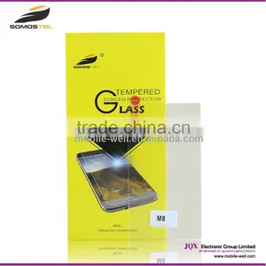 [Somostel] 2015 New Premium Tempered Glass Screen Protector for HTC M8,for HTC M8 Screen Protector Tempered Glass thumbnail-1