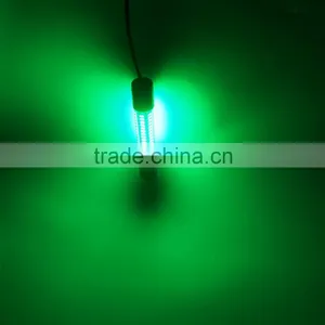 8W Submersible 12V White and Green Squid LED Underwater Fishing Light thumbnail-4