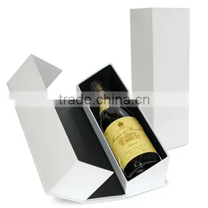 Custom Made Folding Cardboard Wine Bottle Box thumbnail-4
