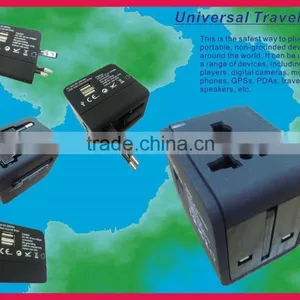 Worldwide Portable Universal Travel Adapter With USB Output 5VDC2.1A thumbnail-4