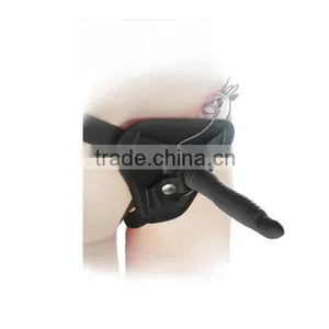 Adult Toys 6.7 Inch Fake Penis Black Sex Harness for Women thumbnail-1