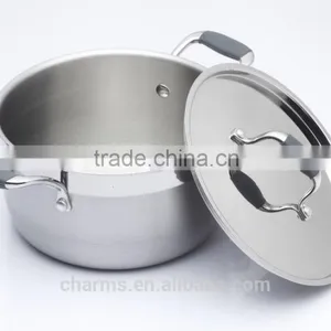 Stainless Steel Cooking Pan With Compound Bottom&Stainless Steel Cookware&Stainless Steel Soup Pot With Cover/Induction Pot thumbnail-6