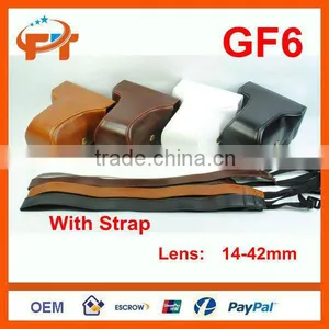 Pu Leather Camera Bag Camera Case for GF6 14-42mm thumbnail-1