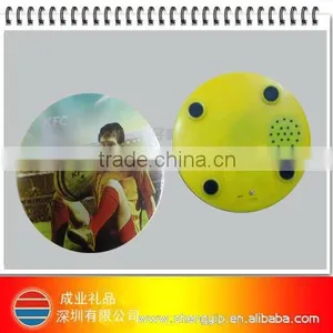 Plastic Round Cup Coasters With Pre-recorded Sound thumbnail-1