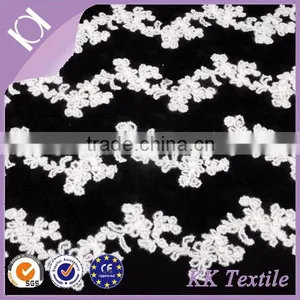 New Item 100% Polyester Knitting Wool Wave Pattern Fabric for Dress thumbnail-3