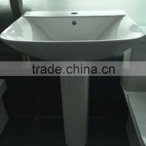 FH600 Washbasin With Full Pedetal Sanitary Ware Ceramics Bathroom Design thumbnail-3
