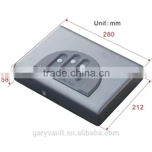 Wholesale- MD500 Micro Vault Digit Code Jewelry Car Gun Portable Security Storage Mini Steel Safe Box Mini Ipad Safe / Gun Vault thumbnail-2