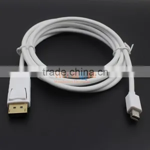 High Quality 1.8m 6ft 1080P Mini DisplayPort Display Port DP to HDMI Cable Adapter for Apple Macbook Mac Pro Air thumbnail-1
