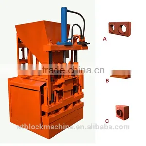2015 New Design WT1-10 Interlocking Compressed Brick Machine in Kenya Quality Choice thumbnail-1