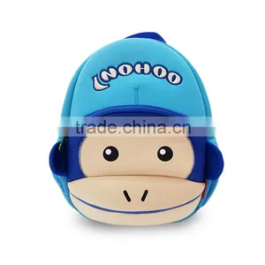 Double Shoulder Kids Backpack School Bag Monkey Design Backpack Cheap Girls School Backpack thumbnail-2