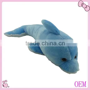 Lovely Stuffed Plush Blue Dolphin Toy thumbnail-3