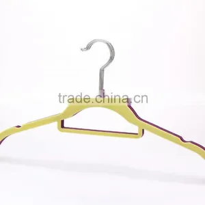 Flocked Plastic Short Clothes Hanger thumbnail-4