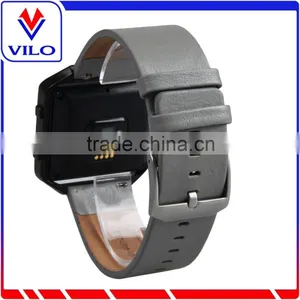 Hot Sale Genuine Leather Watch Strap Wrist Band + Metal Frame For Fitbit Blaze Smart Watch thumbnail-2