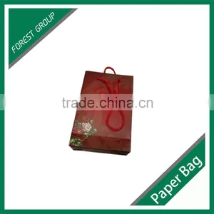 FLEXO PRINTING BROWN KRAFT PAPER SHOPPING BAG WITH HANDLE thumbnail-3