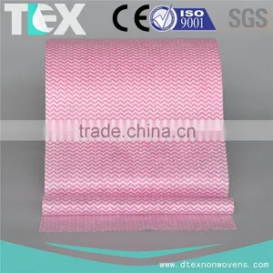 [D-TEX] Waveline Printed Spunlace Nonwoven Jumbo Rolls for Household Cleaning Wipes thumbnail-4