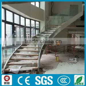 Stainless Steel Glass Spiral Staircase Design thumbnail-2