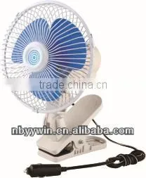 6 Inch Car Fan With Heavy Duty Clip thumbnail-1