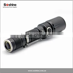 Soshine TC5CS LED 960lm 4-Mode White Control Tactical Flashlight - Black (1 x 18650) thumbnail-2