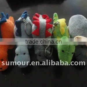 Colorful Mini Stuffed Plush Dinosaur Collection, Plush Dinosaur Keychain thumbnail-1