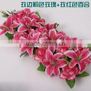 Professional Artificial Flower Wall for Wedding Stage thumbnail-5