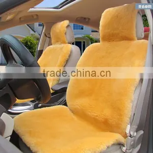 100% Genuine Australian Quality Winter Warm Luxury Wool Fur Genuine Sheepskin Car Seat Cover Set thumbnail-5