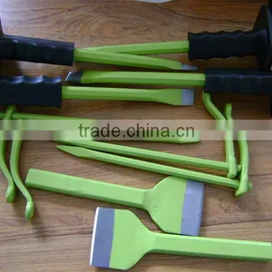 Professional Flat and Sharp Head Hexagonal Metal Steel Masonry Tools Cold Stone Mortising Chisel thumbnail-1