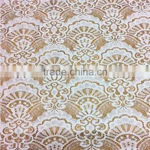 White Color Luxury African Voile Lace Fabric for Garment Accessories TH-8851 thumbnail-1