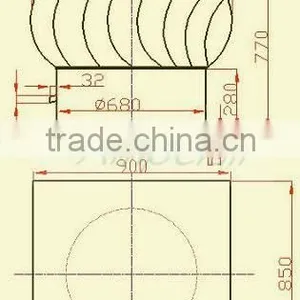 Industrail Heat Recovery Turbine Roof Vent thumbnail-2