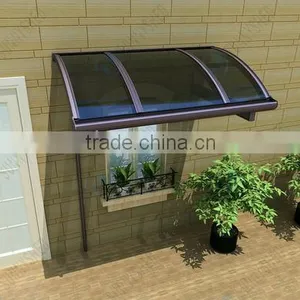 New Design Easy DIY Design Double Polycarbonate Sheet Door Window Canopy Awning With Portable thumbnail-1